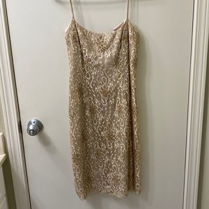 Gold beaded dress